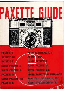 Braun Super Paxette 2 B manual. Camera Instructions.
